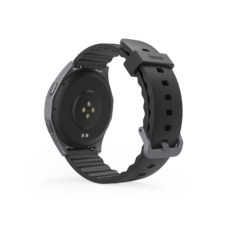 Hama 7010, smart hodinky GPS, telefonovanie, AMOLED 1,43", vode odolné IP68/3 ATM, antracitové