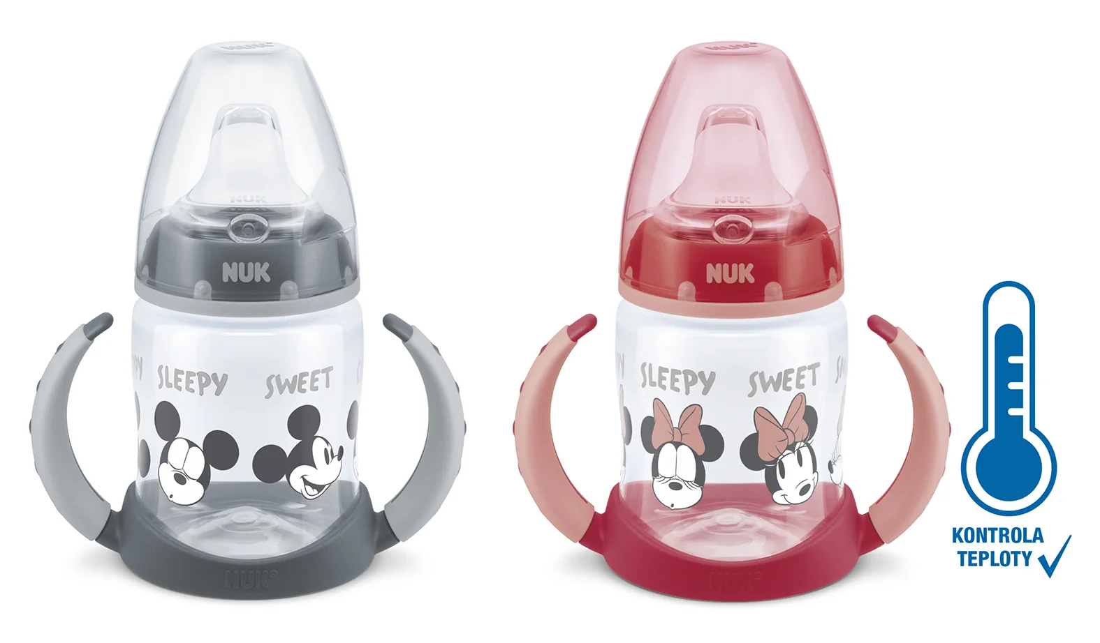 NUK FC FĽAŠA PP Na učenie Mickey 1×1 ks, so silikónovým cumlíkom
