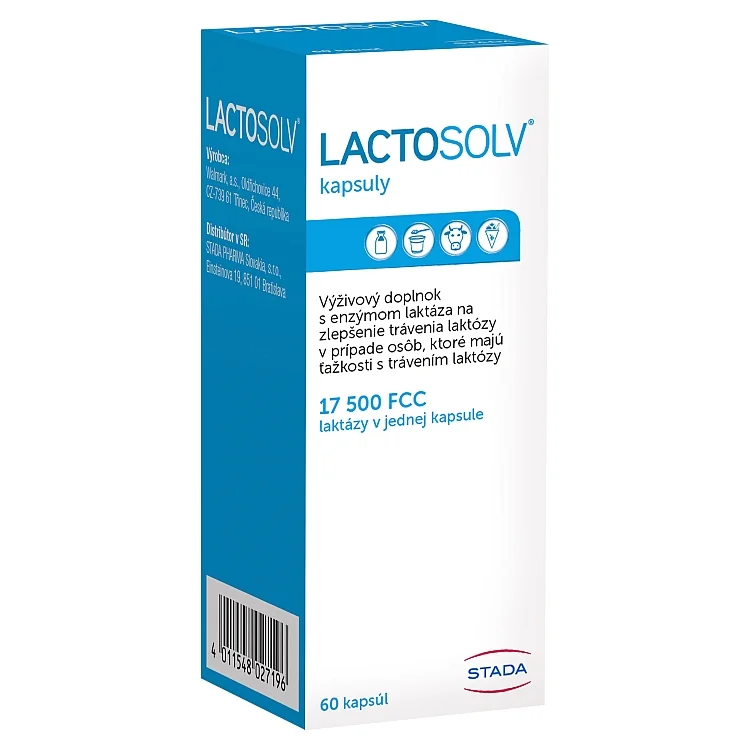 LACTOSOLV 1×60 cps, výživový doplnok