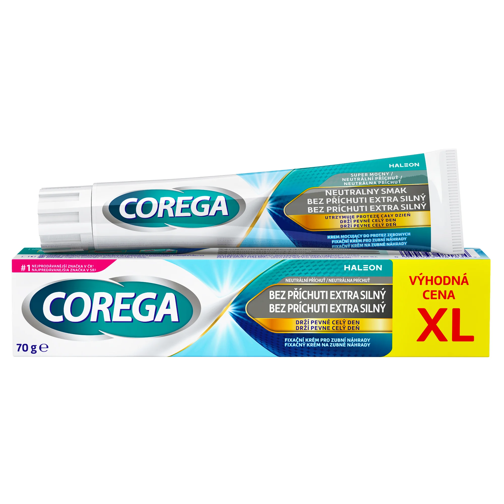 COREGA Bez príchuti EXTRA SILNÝ XL 1x70g, fixačný krém so silnou fixáciou