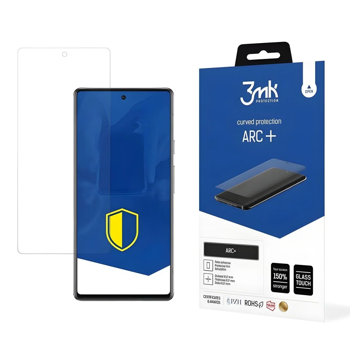 Ochranná fólia pre Google Pixel 6A - Transparentná 3mk ARC+™ - 1 ks.