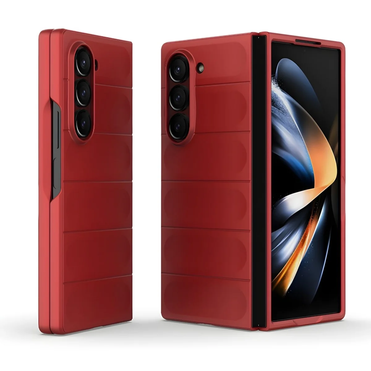 Pancierové puzdro pre Samsung Galaxy Z Fold 6 - Červená 1 x 1 puzdro, TPU materiál