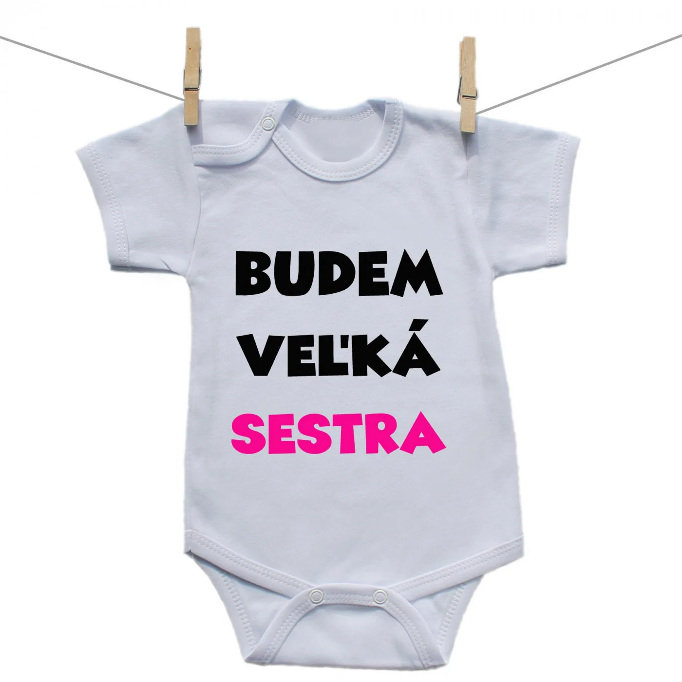 Boodyy Body s krátkym rukávom Budem veľká sestra Veľkosť: 56