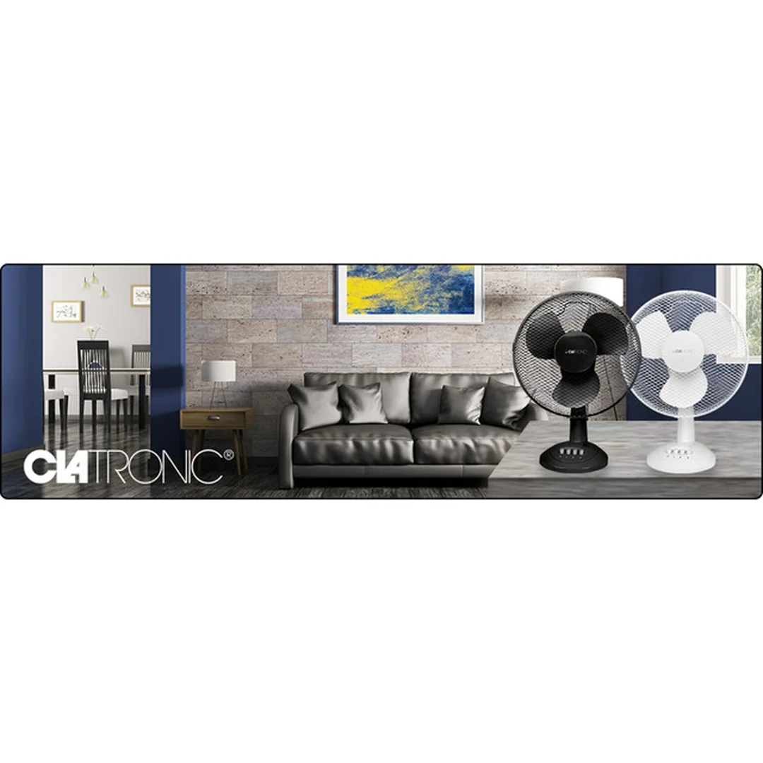 Clatronic VL 3602 WH stolný ventilátor 30 cm, 40 W, 4 rýchlosti