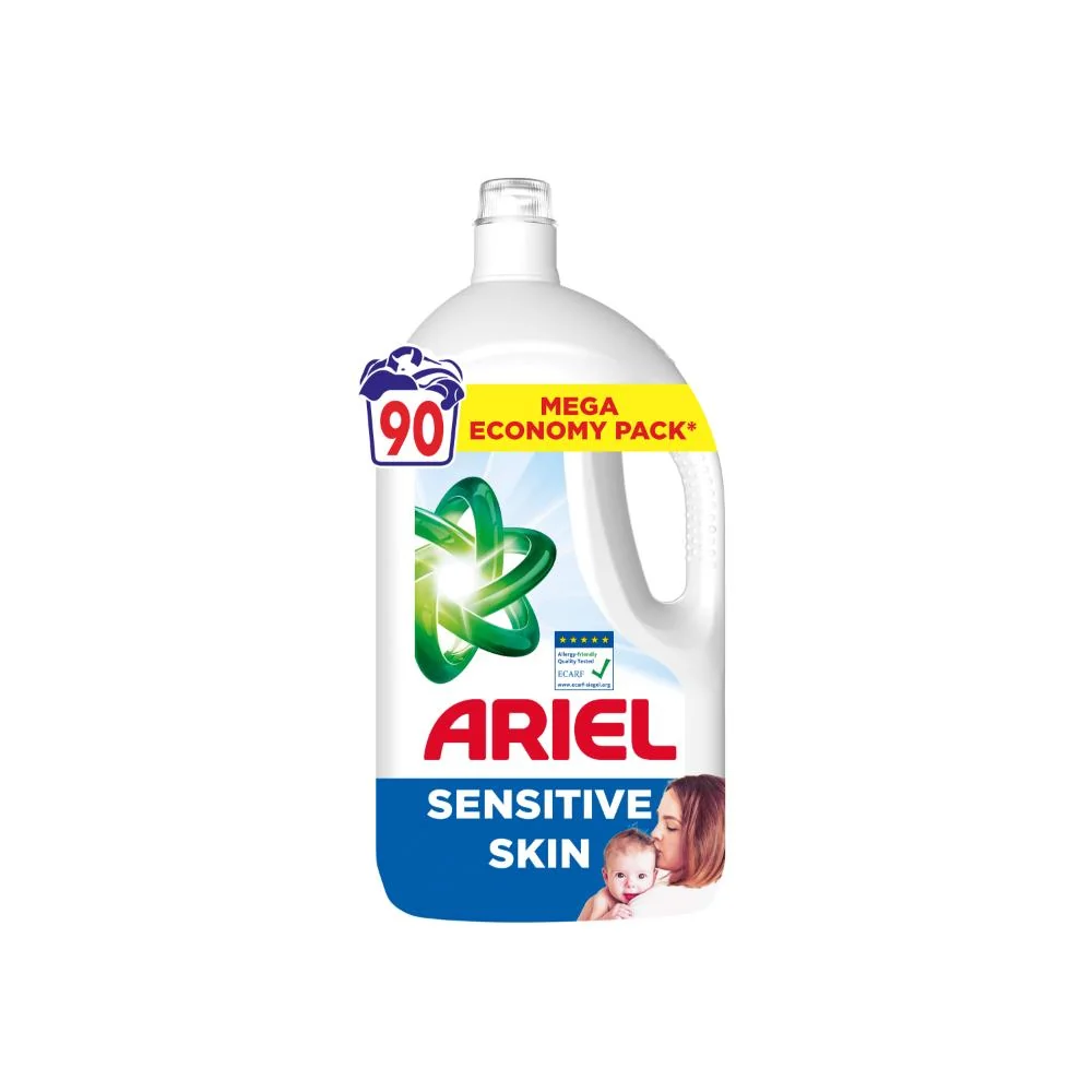 Ariel Sensitive gél na pranie, 90 praní 4050 ml