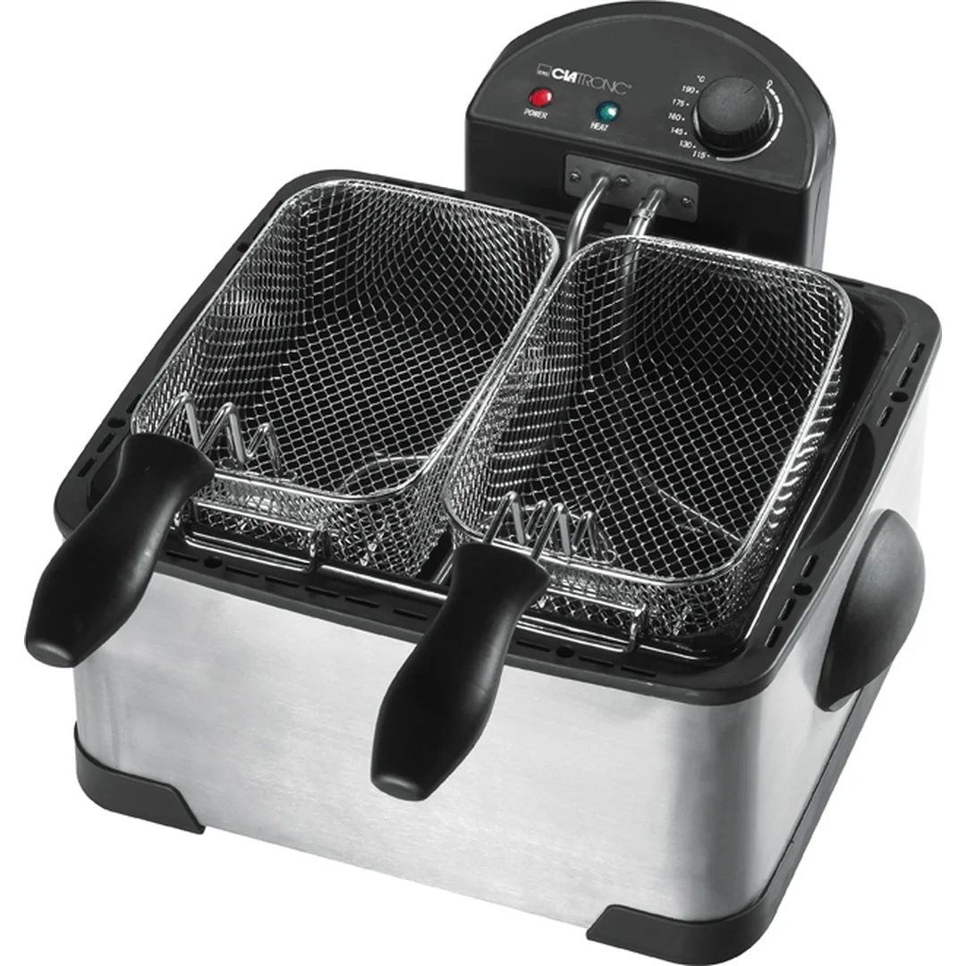 Clatronic FR 3195 dvojitá nerezová fritéza 4 l