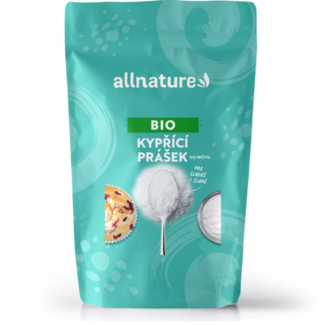 Allnature Kypriaci Prášok Do Pečiva Bio 150g 1×150 g, bio kypriaci prášok