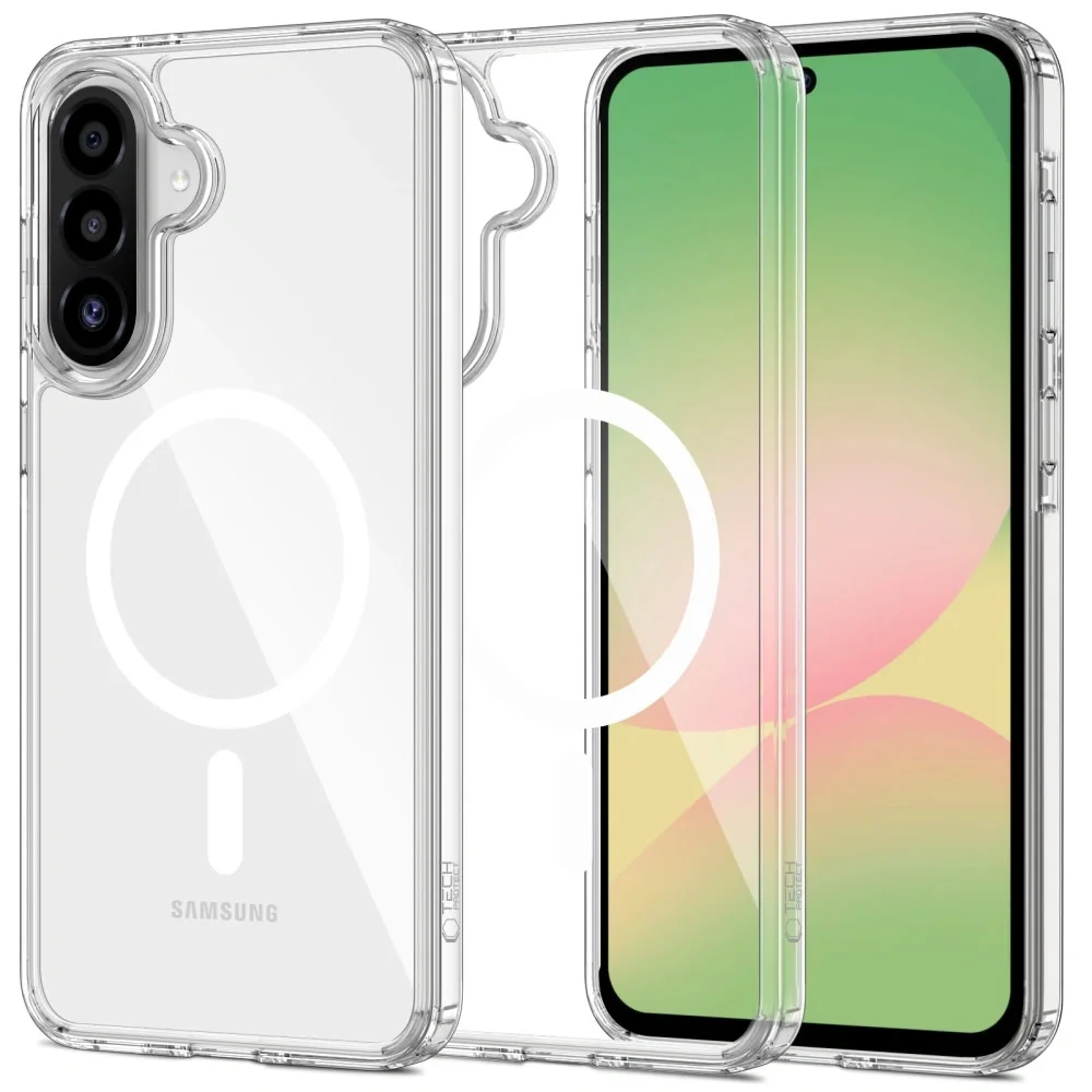 Tech-Protect FlexAir Hybrid MagSafe kryt na Samsung Galaxy A17 4G / 5G, priesvitný , priesvitný