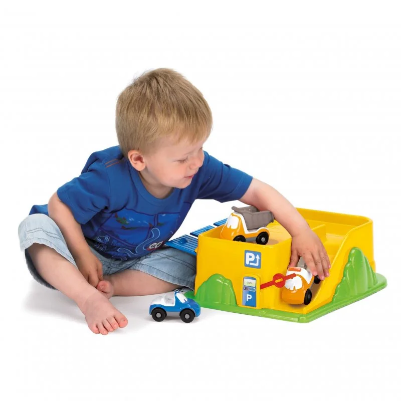 DANTOY fun Cars autoservis s 3 autíčkami 4ks 12m+