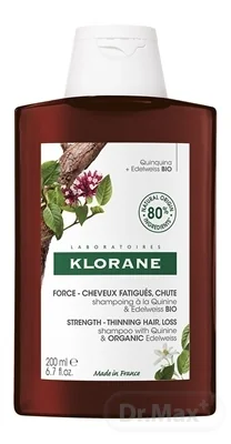 KLORANE SHAMPOOING À LA QUININE & EDELWEISS BIO 1×200 ml, šampón