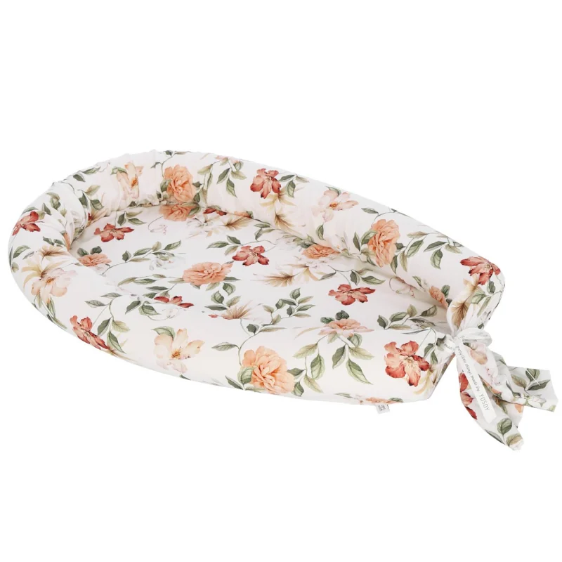 Yosoy bambusové hniezdo pre bábätko 30x65 cm BOHO FLOWERS