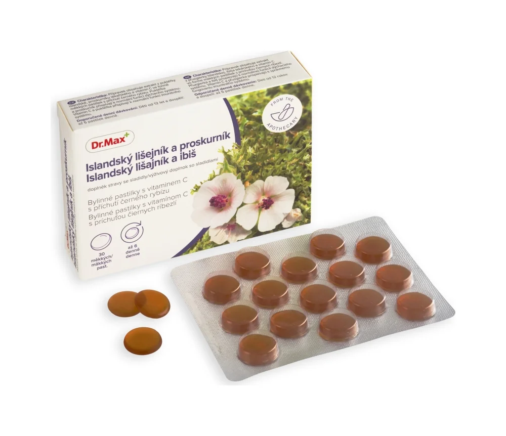 Dr. Max BYLINNE PASTILKY LISAJNIK A IBIS 1×30 ks, doplnok výživy
