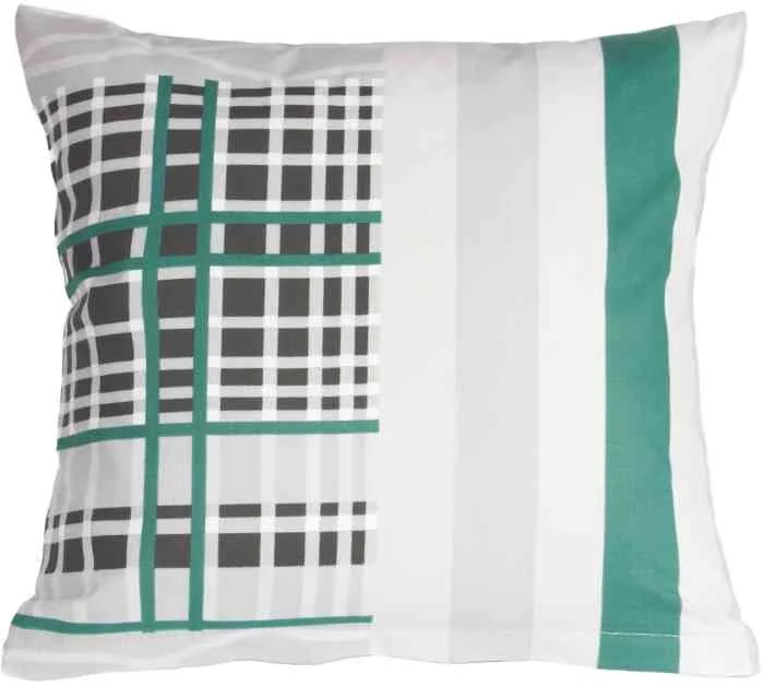 Obliečka 90/622 40x40cm zelený patchwork 1×1 ks, bavlnená obliečka na vankúš