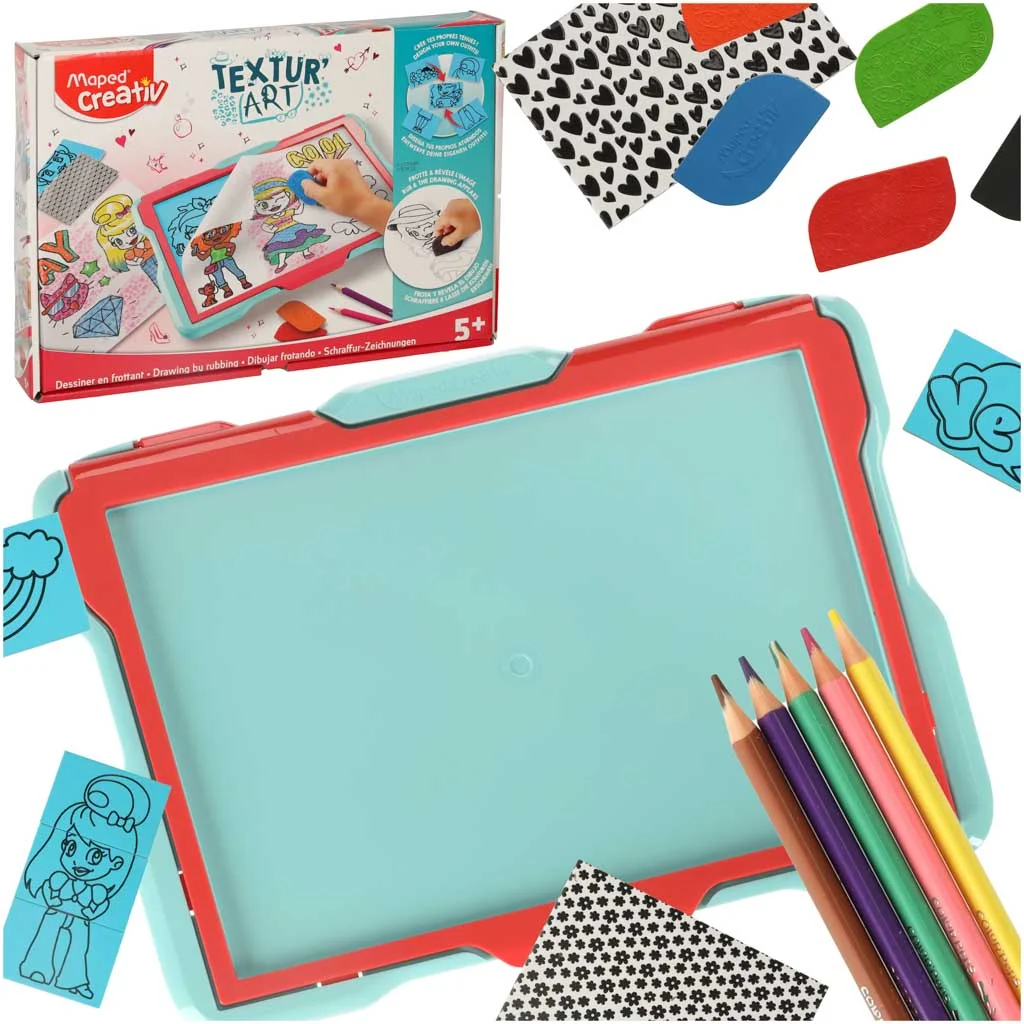 Maped Creativ Textur’Art Fashion – textúrovacia tabuľa na kreslenie vzorov 5+ | Kreatívna sada