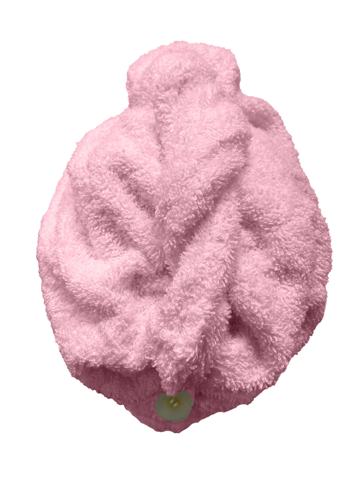 Rychleschnoucí froté turban na vlasy, růžový 