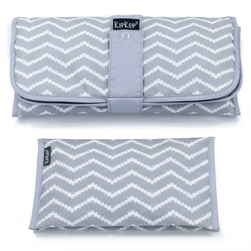 KipKep prebaľovací set NAPPER COMBI-SET Silver Grey (bavlna)
