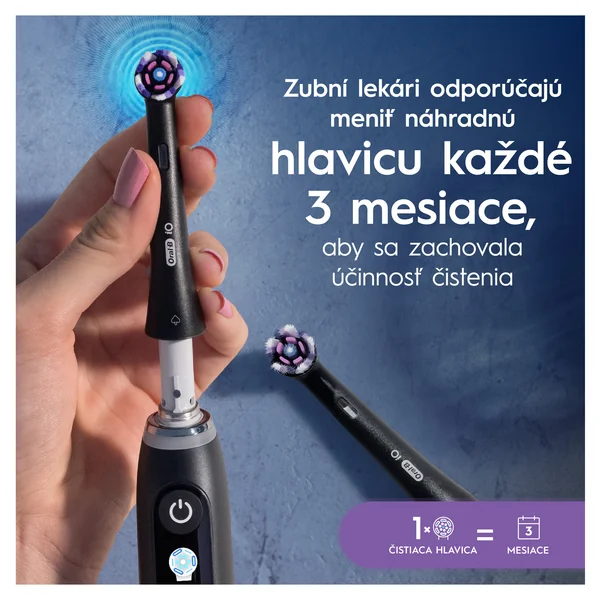 Oral-B iO Series Radiant White náhradné hlavice pre bielenie zubov, čierne 4 ks