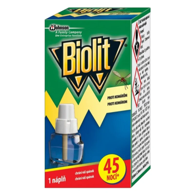 BIOLITnáplň do elektrického odparovača proti komárom 27ml/45nocí