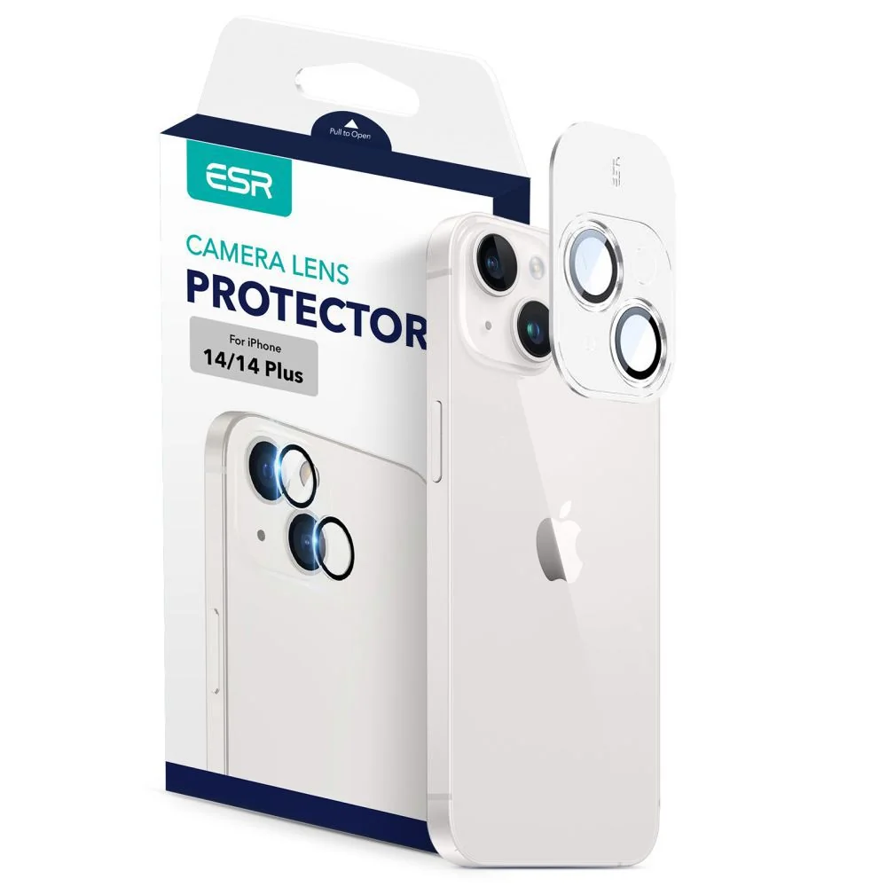 ESR Camera Lens ochranné sklo na kameru na iPhone 14 / 14 Plus / 15 / 15 Plus, čierne 15 Plus, čierne