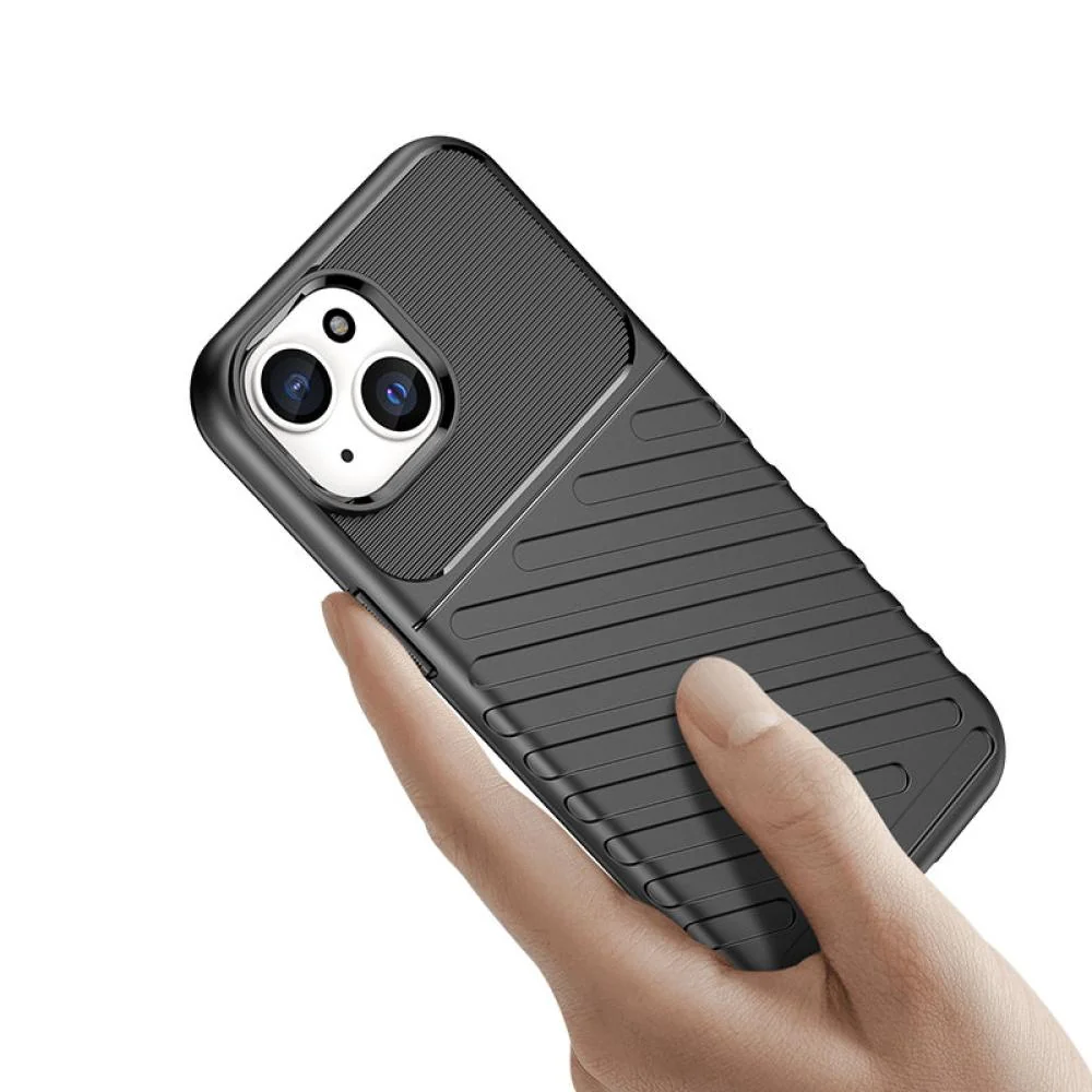 Odolné puzdro TPU pre Apple iPhone 15 - Čierna