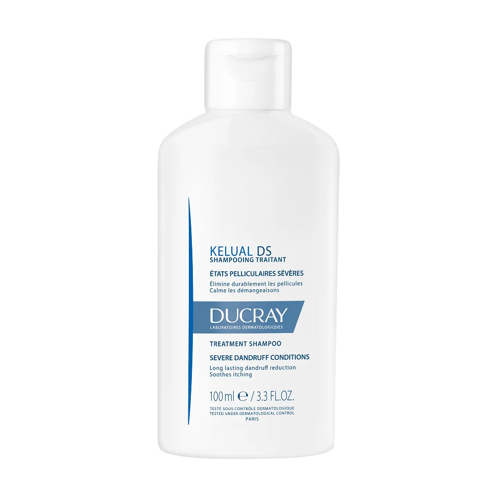 Ducray Kelual DS Ošetrujúci šampón pri závažných stavoch lupín 1×100 ml, šampón proti lupinám