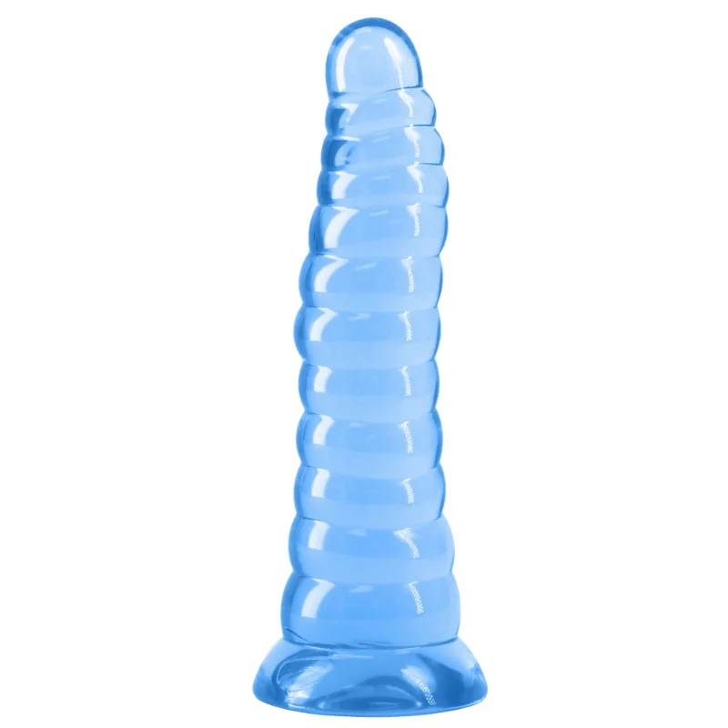 Gélové dildo s prísavkou Fantasia Nymph, modré 19 cm