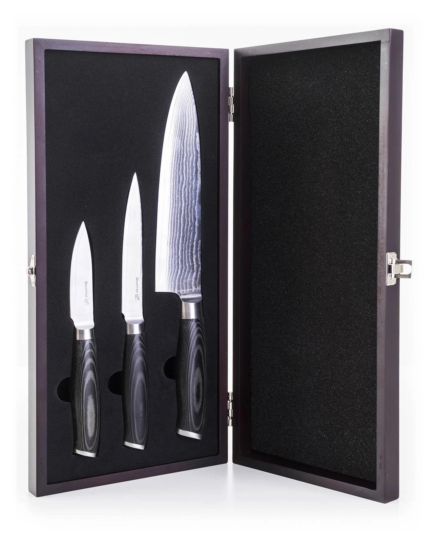 G21 Sada nožov Gourmet Damascus small box 3 ks Gourmet Damascus small box 3 ks NB-D1095