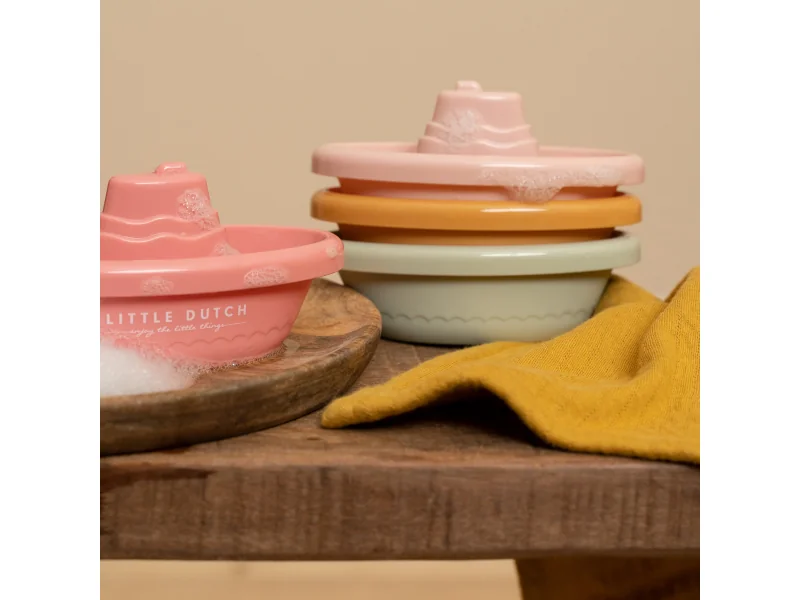 LITTLE DUTCH Loďky do vody Pink 1×1 ks