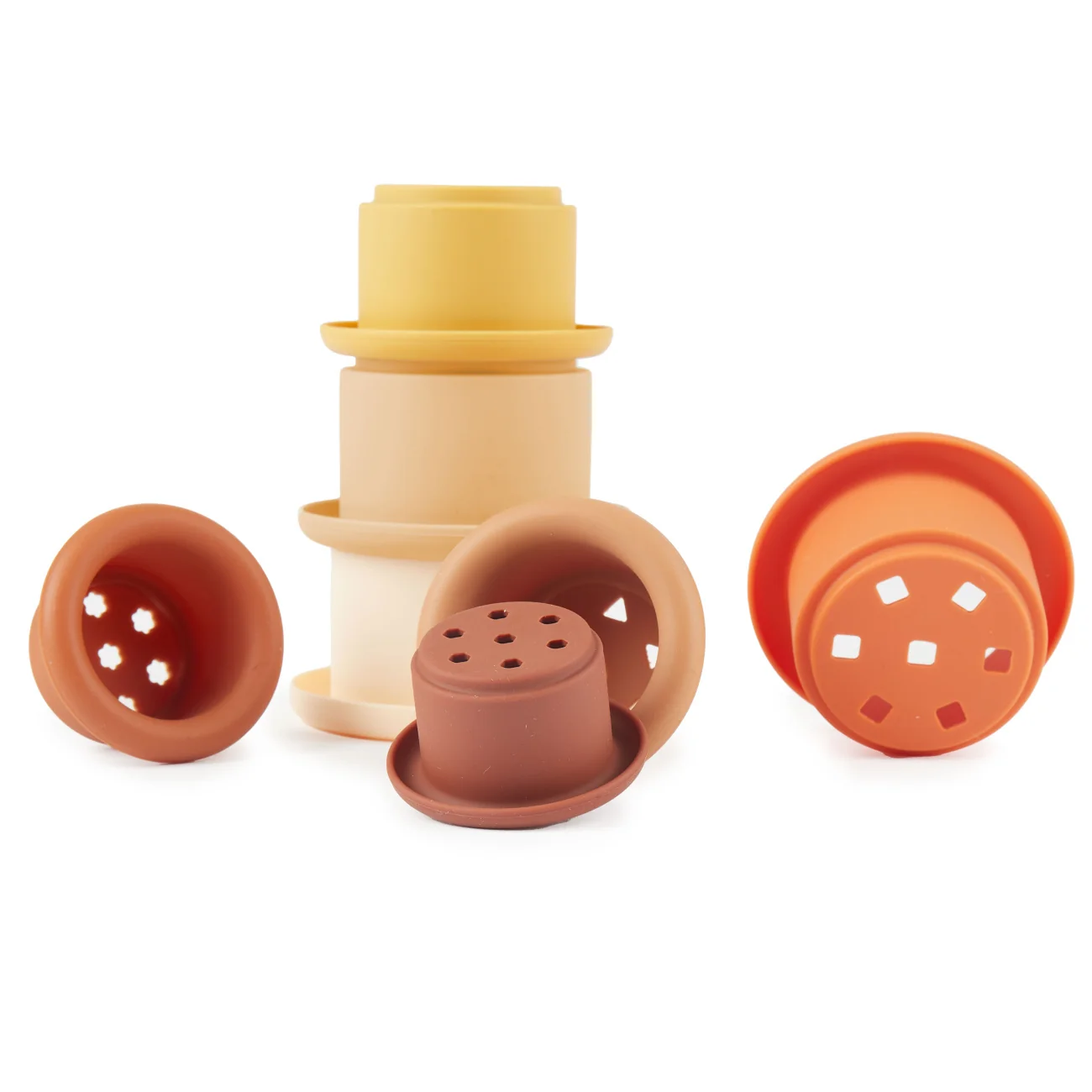 Bieco - Silikónové stohovacie tégliky - Chocolate Bliss