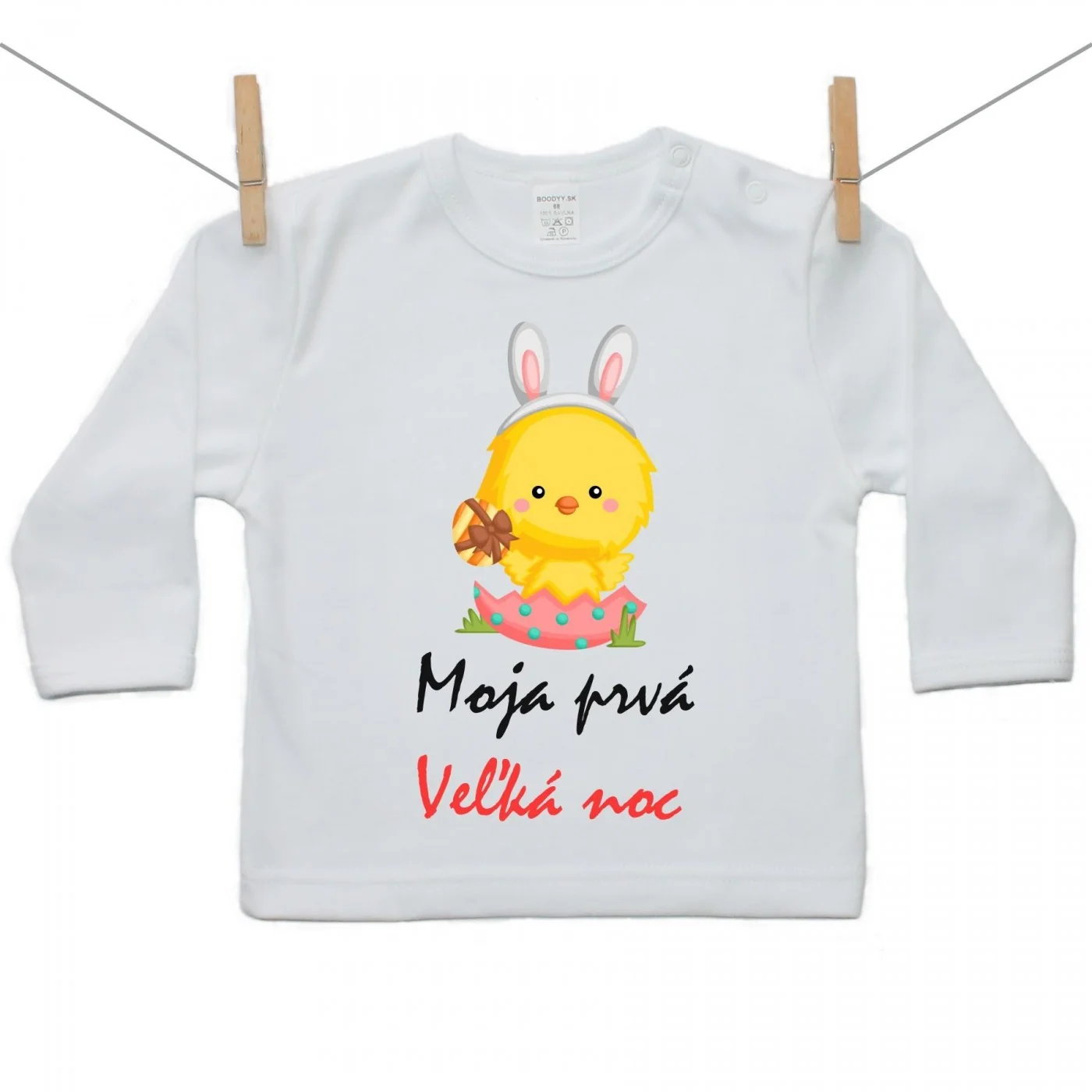 Boodyy Tričko s dlhým rukávom Moja prvá Veľká noc Dievča Veľkosť: 68