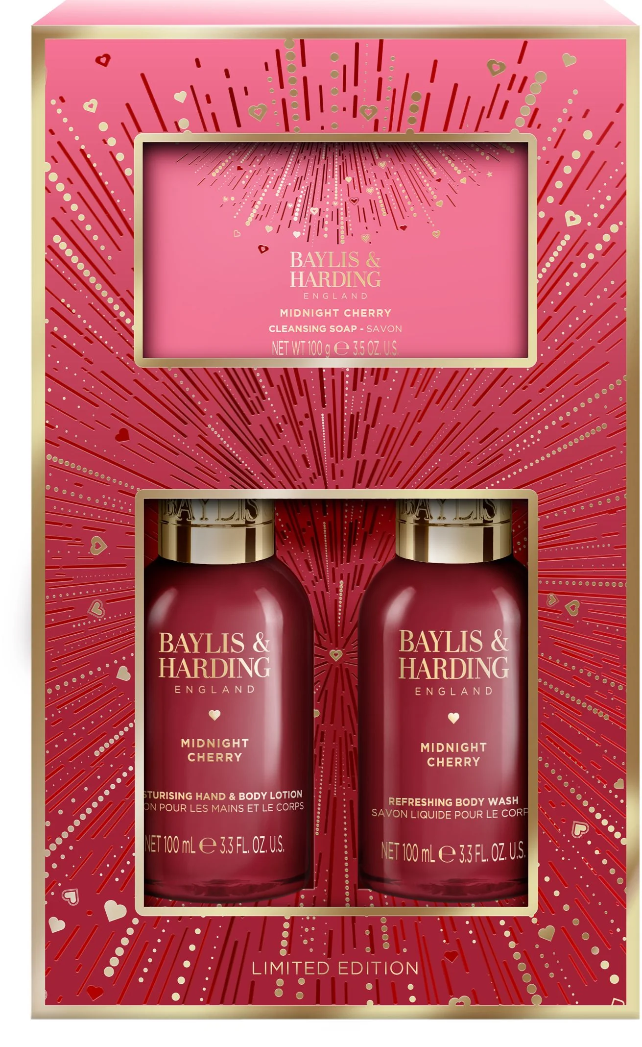 Baylis and Harding Minu sada starostlivosti o telo Mid.Cherry 3 ks