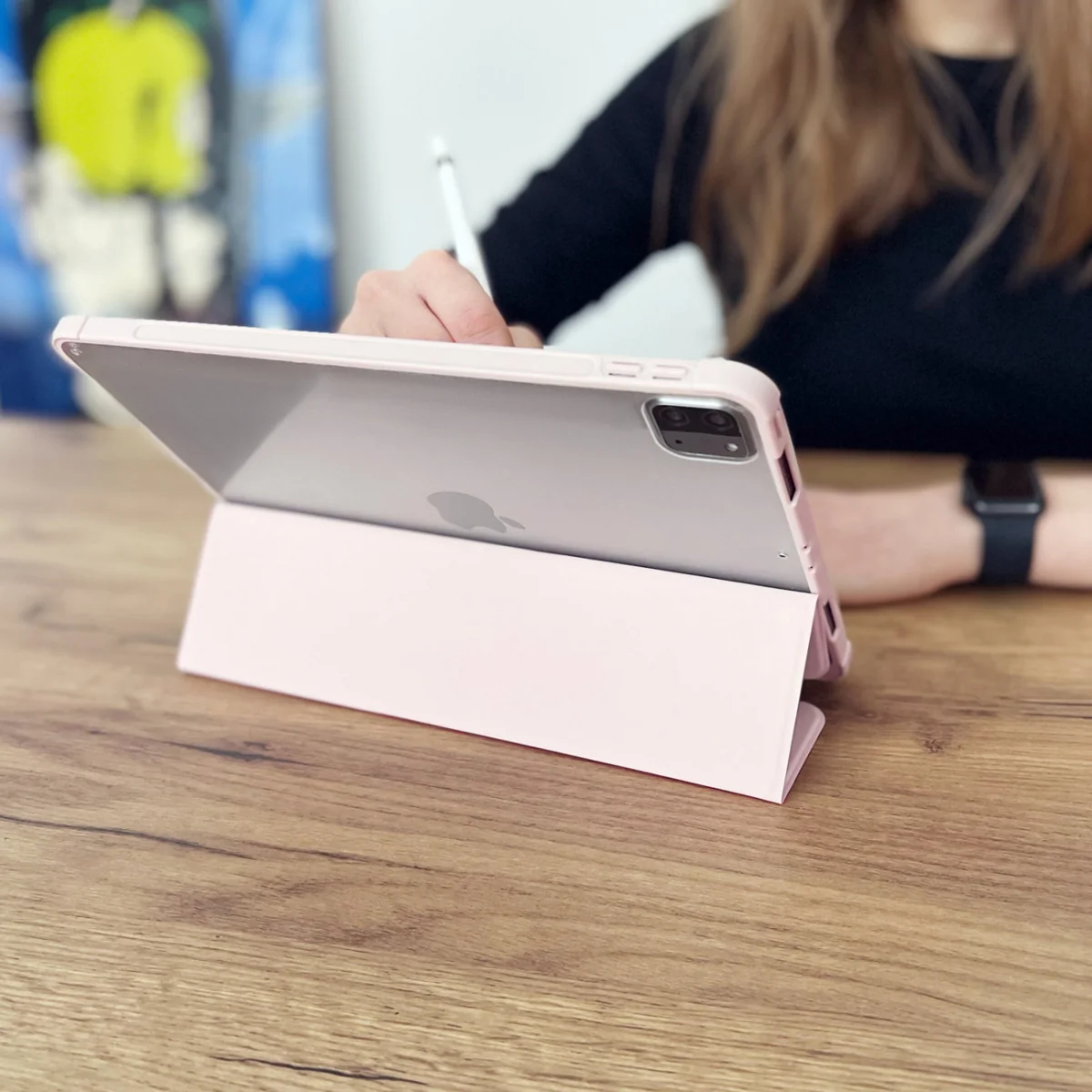 MG Stand Smart Cover puzdro na iPad mini 2021 ružové
