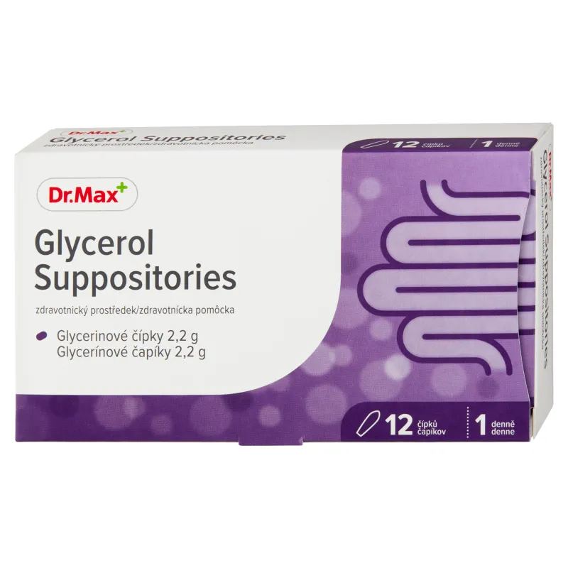 Dr.Max Glycerol Suppositories 2,2 g 1×12 ks