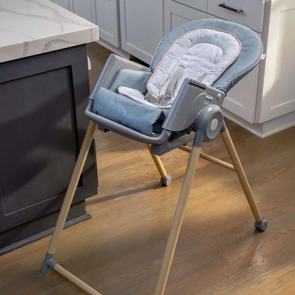 Stolička jedálenská Deluxe 7v1 Proper Positioner™ Chambray 0m+ do 23 kg
