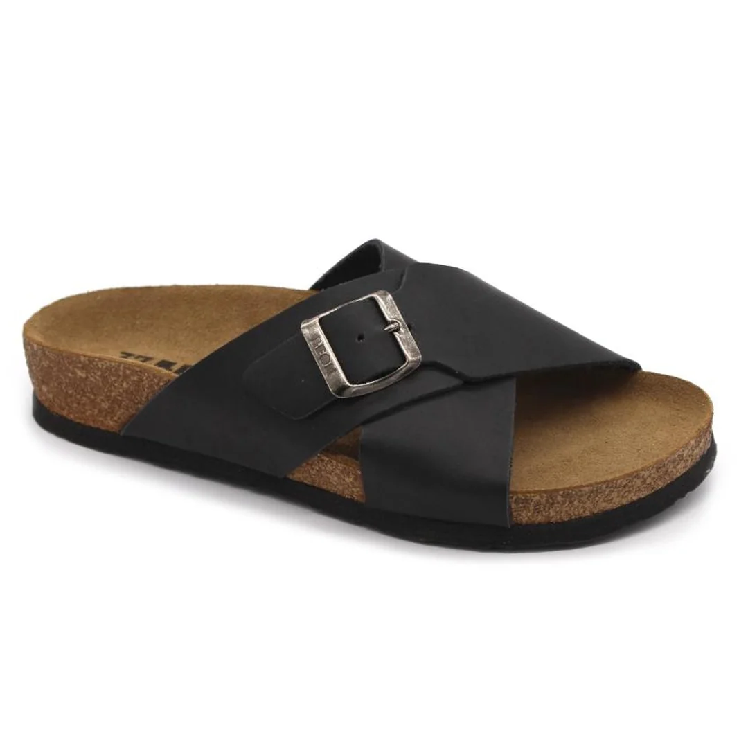 Leon 4053 Dámska zdravotná korková obuv s prackou 38 - 24,5cm, ružová, 2,0 cm