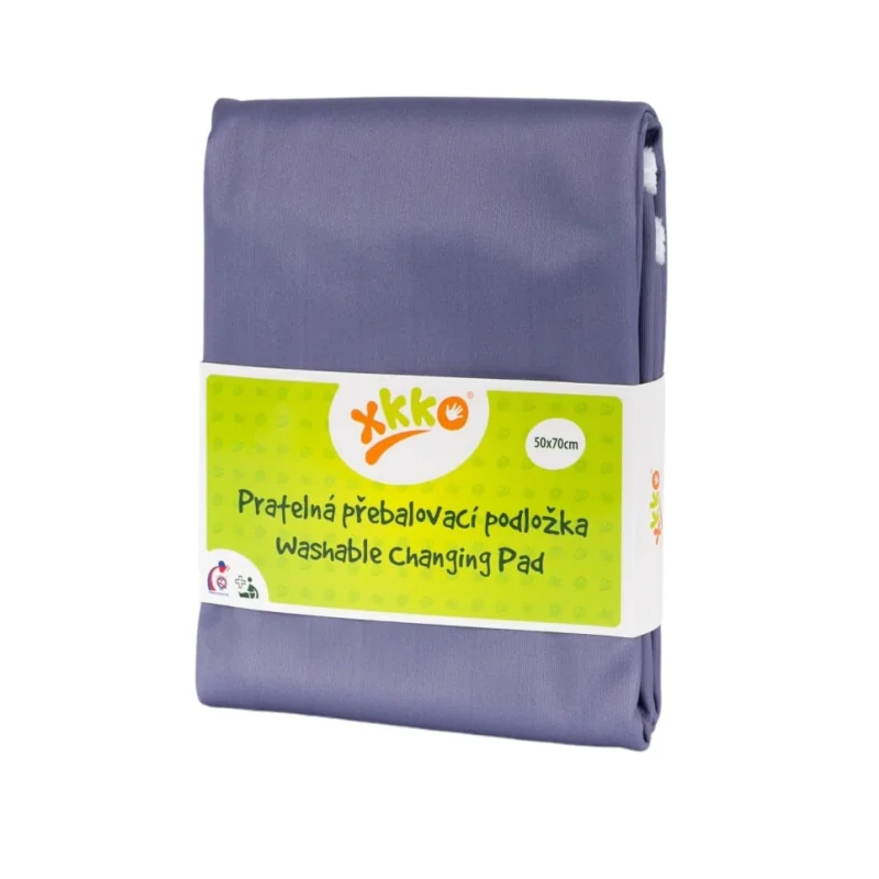 XKKO Nepremokavá prebaľovacia podložka Color Lavender Aura 50x70 cm