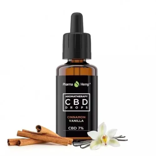 CBD Drops Aromatherapy Cinamon & Vanilla 7%