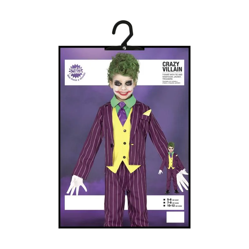 Guirca Kostým Joker Villain 5-6 rokov 