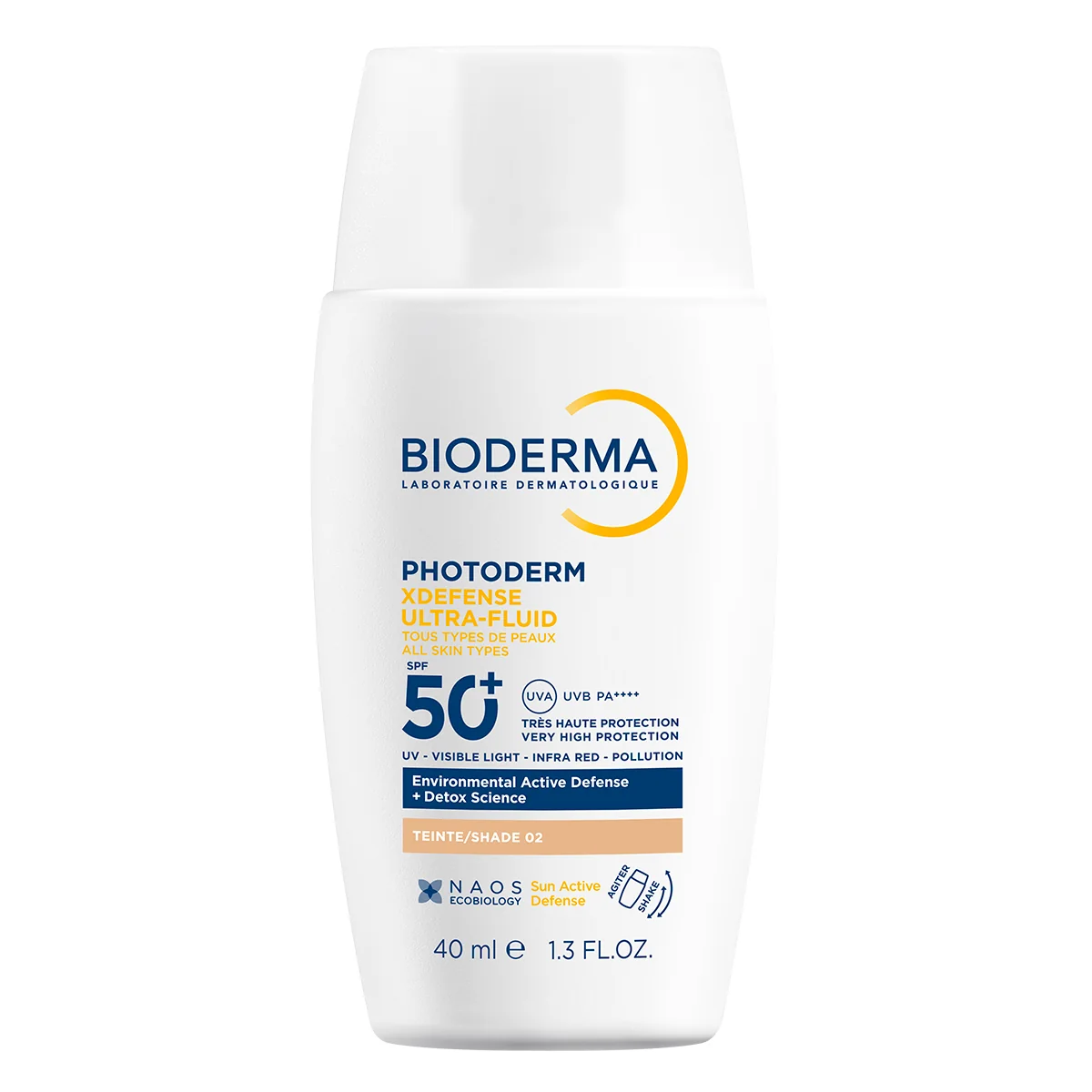 BIODERMA Photoderm XDefense tónovaná ultrafluidná ochrana SPF 50+ svetlá 1×40 ml, ultrafluidná ochrana na tvár