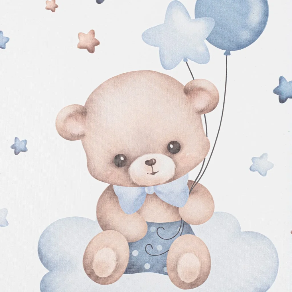 Prebaľovacia podložka Baby Mix Medvedík 47x70cm modrý , 20C58450