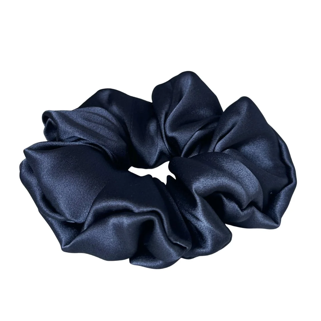 Hodvábna gumička Mallys polnočná modrá maxi