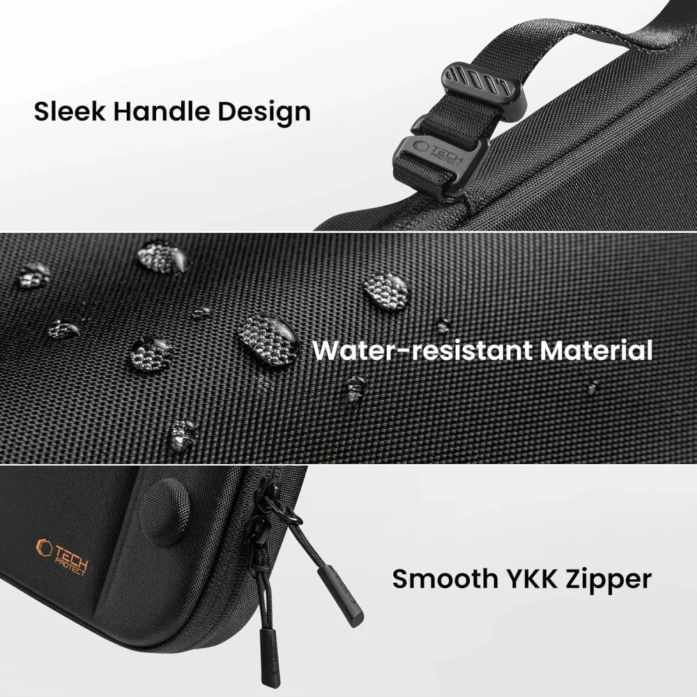 Tech-Protect Slim Pouch puzdro na Nintendo Switch 2, čierne 
