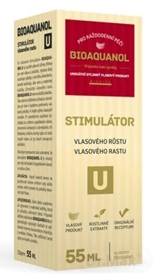 BIOAQUANOL U 1×55 ml, stimulátor vlasového rastu