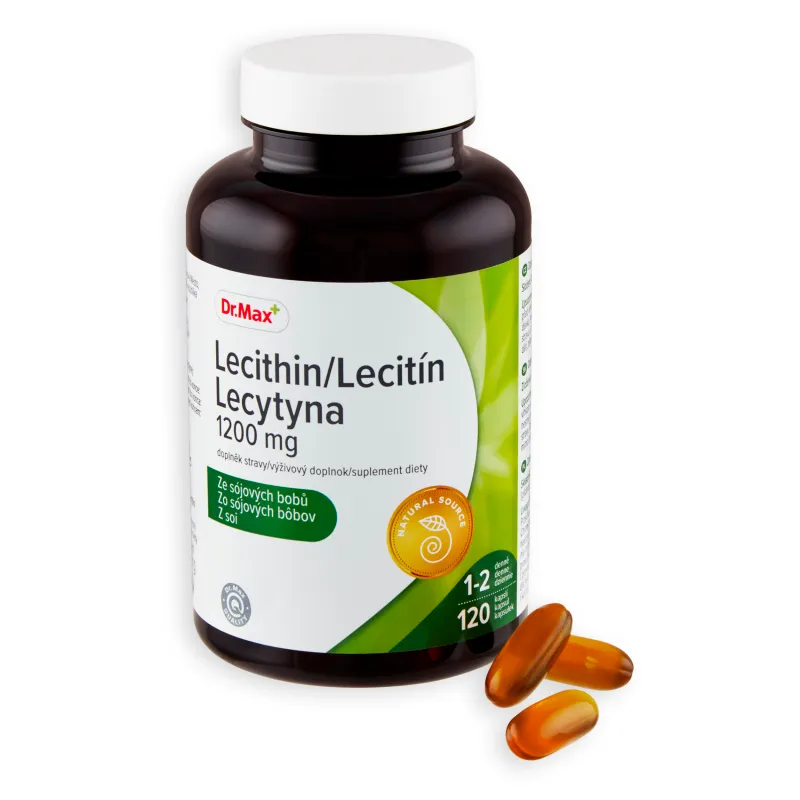 Dr. Max Lecitín 1200 mg 1×120 cps, výživový doplnok