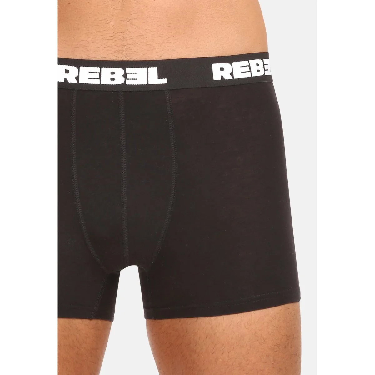 10PACK pánske boxerky Rebel čierne (10NBR001) 4XL