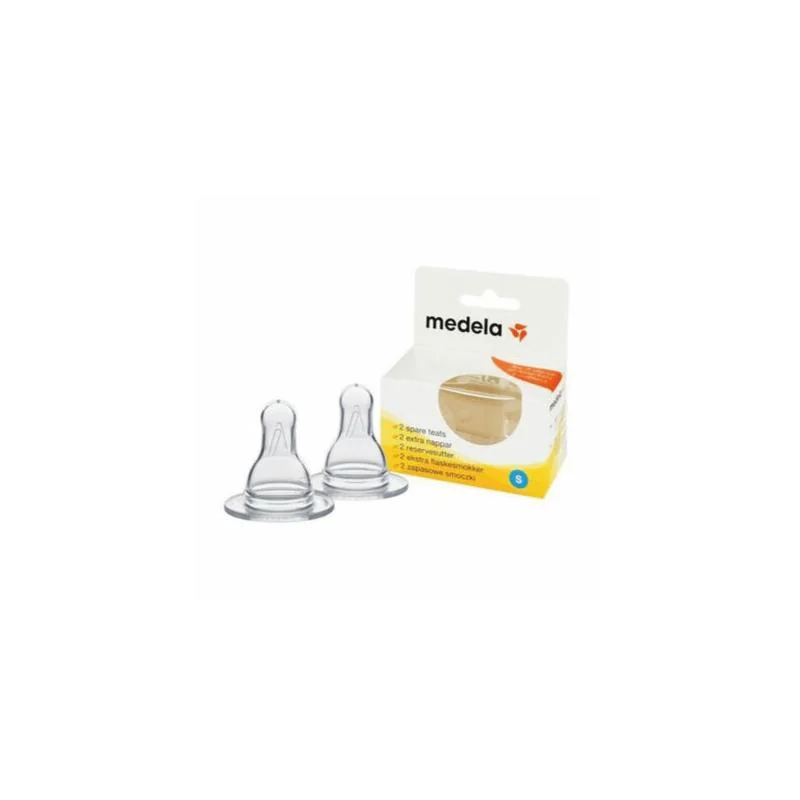 MEDELA Náhradné cumlíky na dojčenskú fľašu Medela, veľkosť S, 2ks