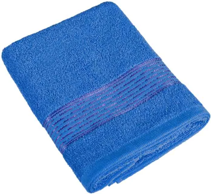 Froté osuška Kamilka prúžok 450g 17/26 tm. modrá 70x140cm 1×1 ks, osuška
