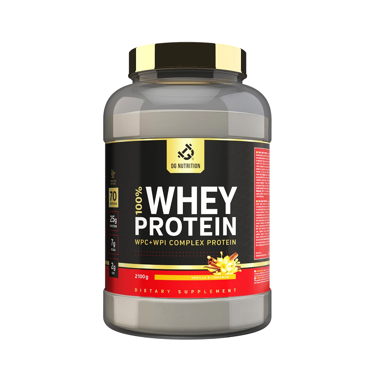 100% Whey Performance Complex Vanilka & Škorica 2100 g