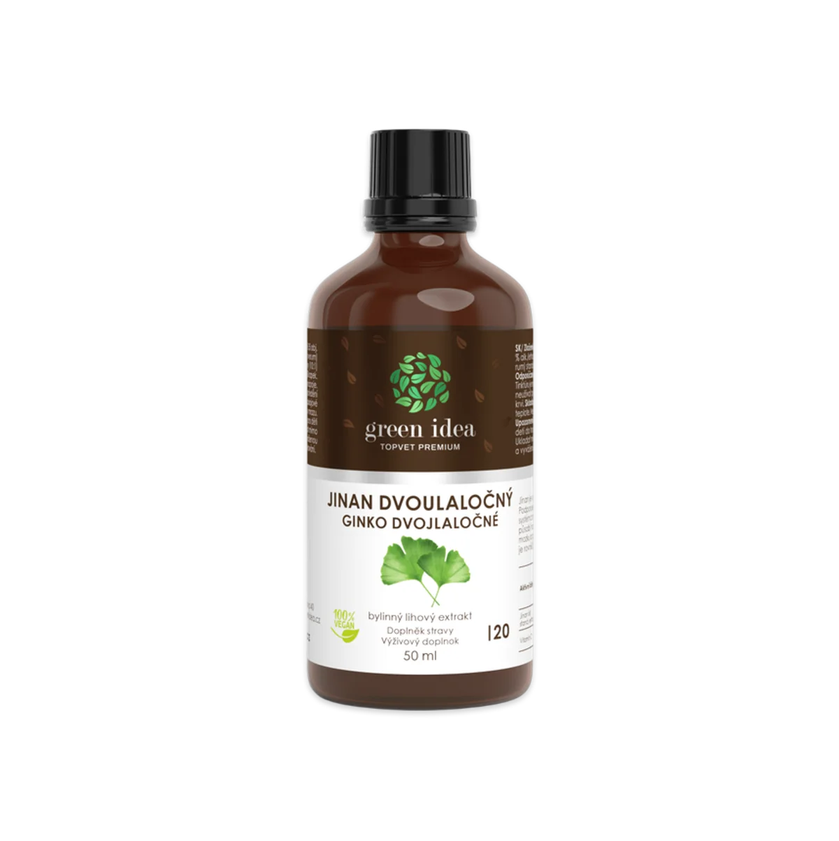 Ginkgo tinktúra – kvapky 50 ml – Green idea
