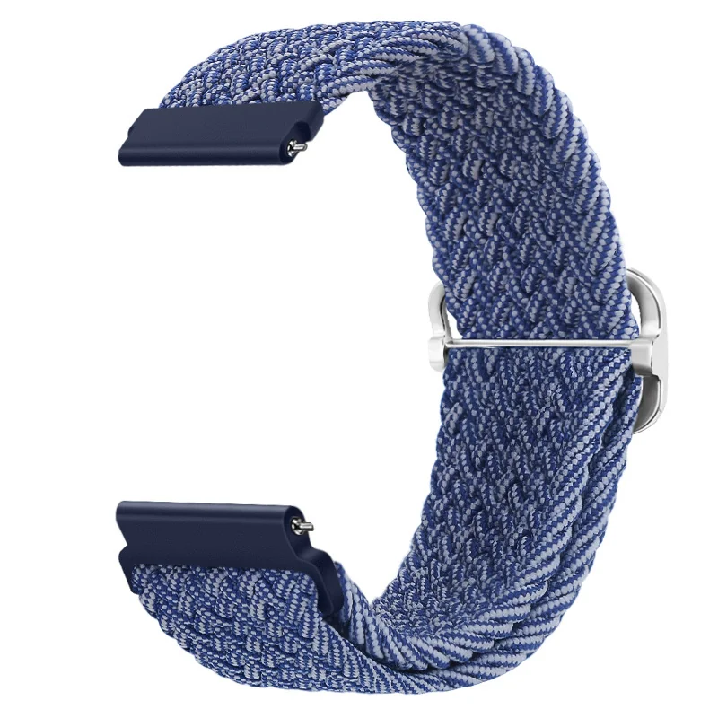 BStrap Braid Nylon remienok na Huawei Watch GT3 42mm blue white